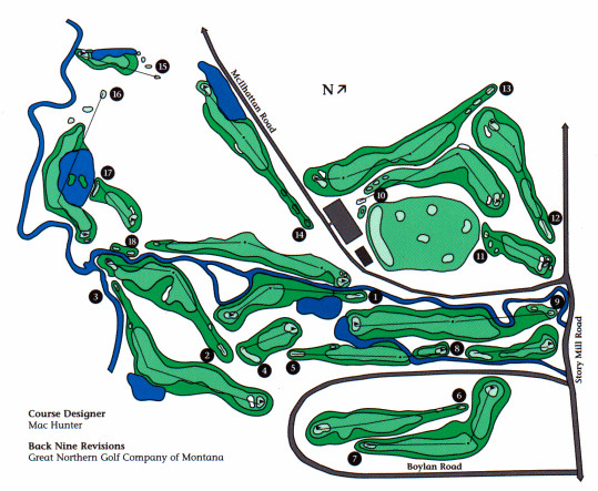 Bridger Creek Golf Course Map